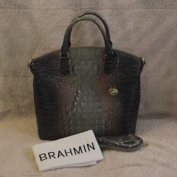 Brahmin Large Duxbury Satchel Smoky Quartz Ombre Melbourne - Picture 3 of 14